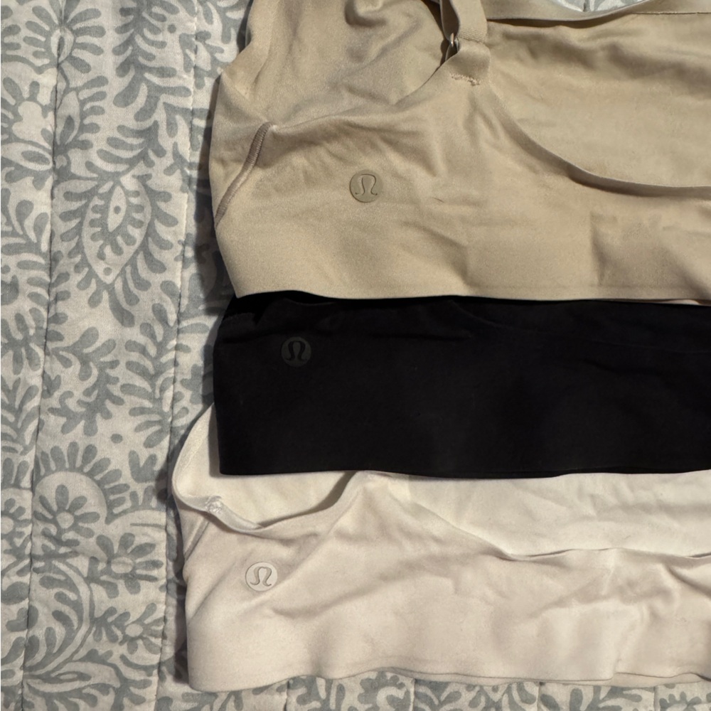 3 Lululemon athletica Wundermost Ultra-Soft Nulu Scoop-Neck bralettes - Picture 3 of 6